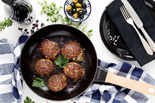 Bifteki – Greek meatballs gefüllt Schafsk—se